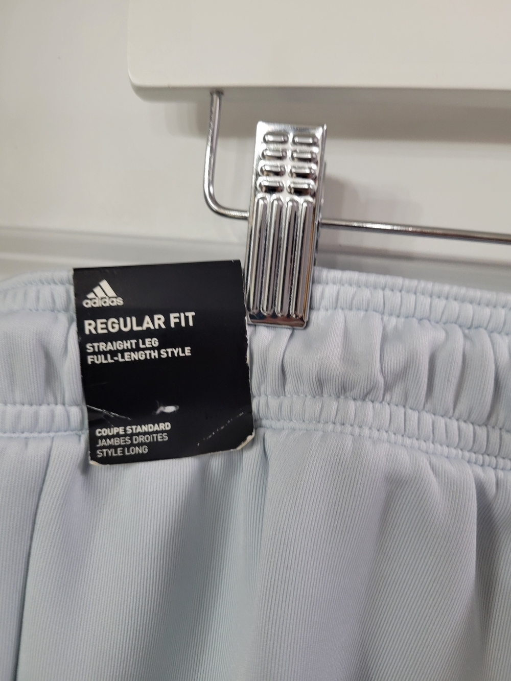 adidas Wide Leg Track Pants in Light Blue - Picture 4 of 14